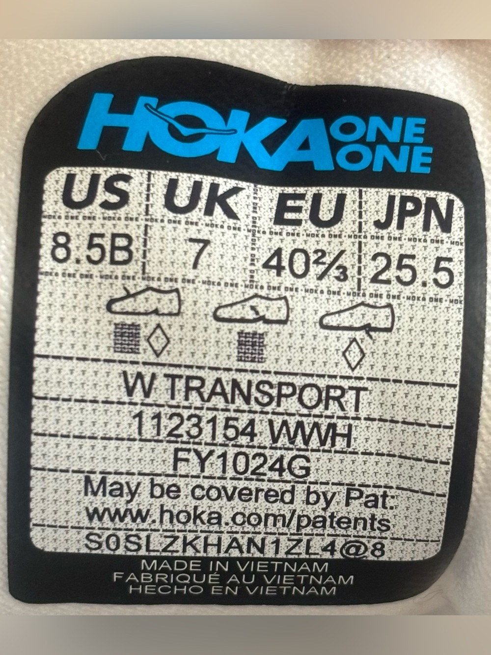 Hoka One One 💅 Transport Women’s Hiking Running Athletic White 1123154 WWH NEW - Picture 11 of 12
